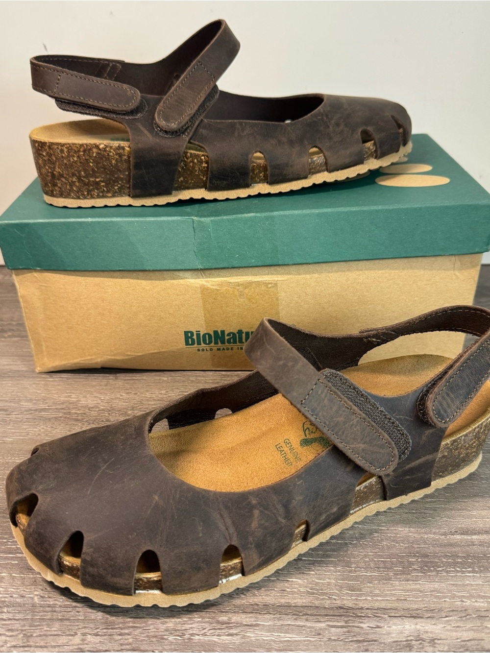 BioNatura Crazy Horse Brown Leather Mary Jane’s size 7.5/US38 IMMACULATE